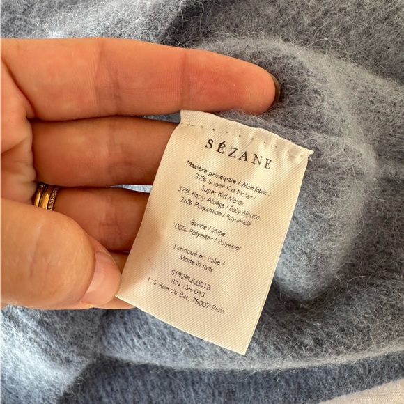 Sezane Gaspard Cardigan in Vintage Blue XS - Picture 7 of 10